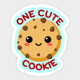 One Cute Cookie | Cookie Pun Sticker